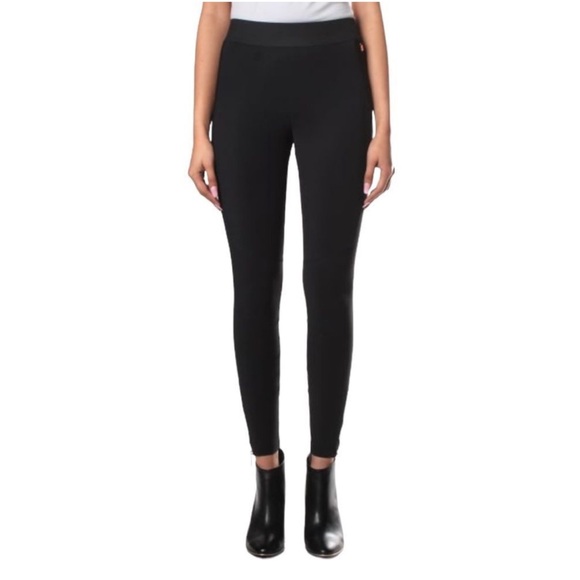 Ted Baker Black Pull On Jegging Legging Pant Ankle Zip Elastic Waist Sz0 (Small) - Picture 3 of 11